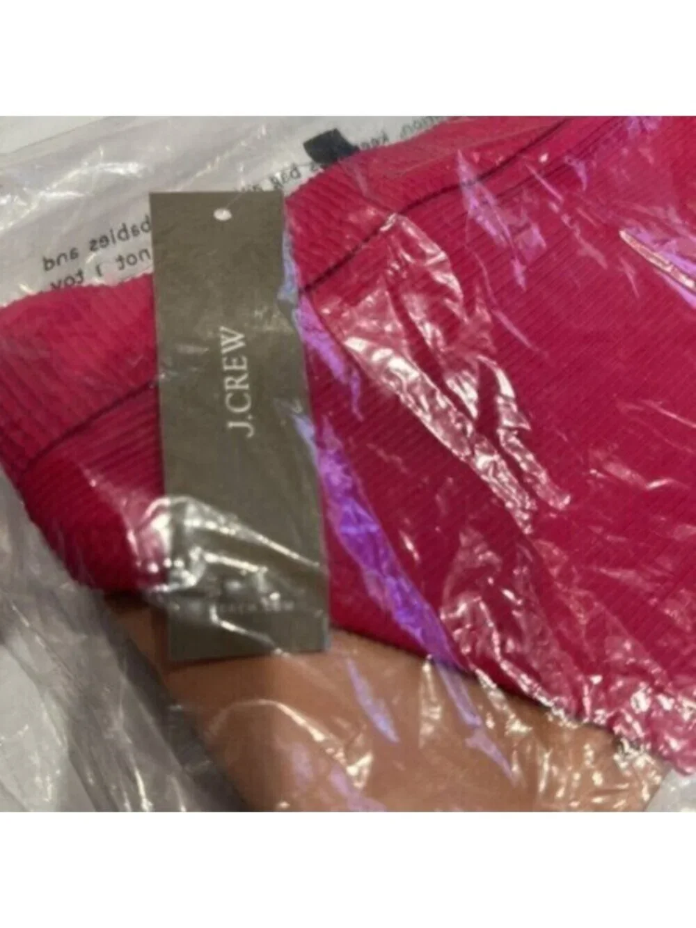 NWT J Crew Pink Ribbed Trim Hipster Full Coverage Bikini Bottom Small